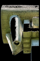 ©Ridenour_Cement Sculpture Abstract on black-2