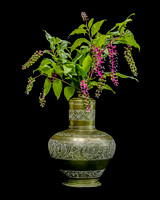 2022 11 Ridenour NANCY Bronze Lamp and Pokeweed